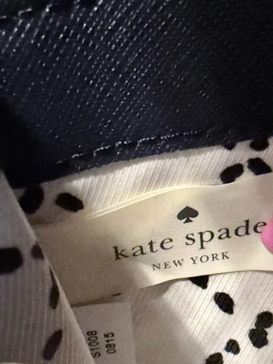 Kate Spade New York Navy Saffiano Zip Around Wallet - Picture 10 of 11